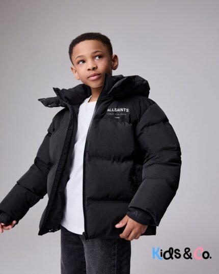 smALLSAINTS Black Underground Short Padded Coat