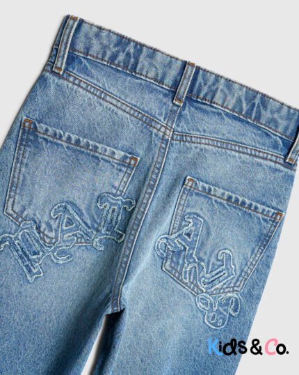 Boys Blue Loose Fit Palais Patch Jeans