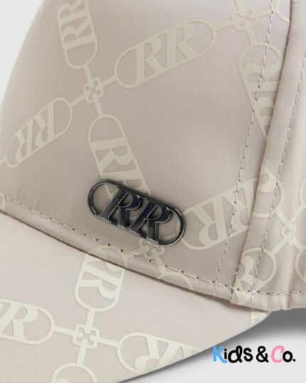 Mini Boys Beige Monogram Cap