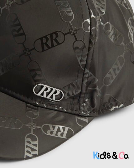 Boys Black Monogram Cap