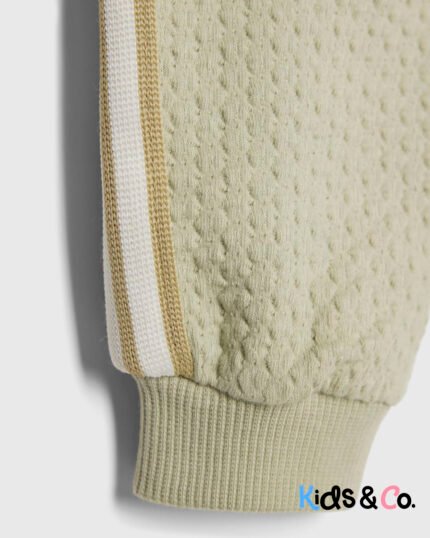 Baby Boys Khaki Textured Sweatshirt Set