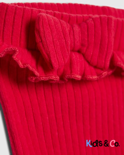 Baby Girls Red Bow Bodysuit Set