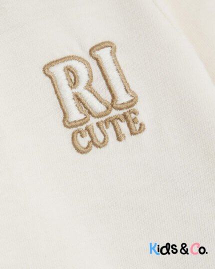 Baby Boys Cream Bear Borg Gilet Set